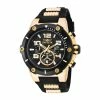 Mens Invicta Speedway Quartz Chrono Black/Gold Watch - 17200 -leather watch shop ec85a02b 5c7e 4d8b a2bf c52553dffe27