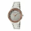Ellen Tracy Silver Faceted Bezel Watch - ET5313SL -leather watch shop ed4707c9 cb13 4c49 9027 81a054021dfc