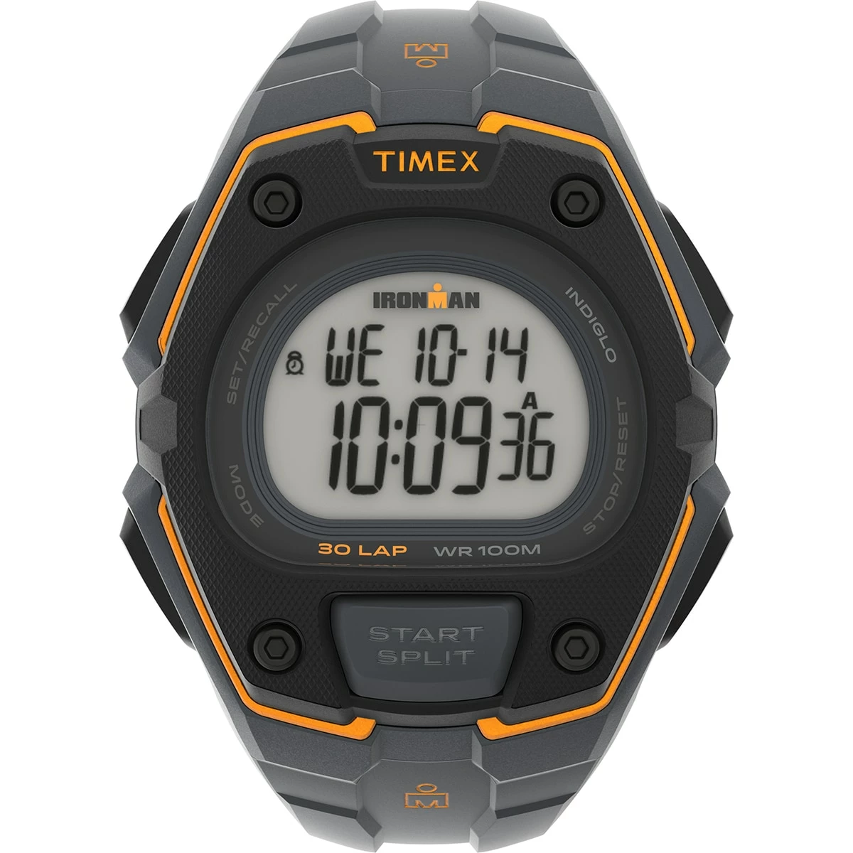Mens Timex® Grey/Black/Orange IRONMAN® Sports Watch - TW5M48500JT 3 Mens Timex® Grey/Black/Orange IRONMAN® Sports Watch - TW5M48500JT