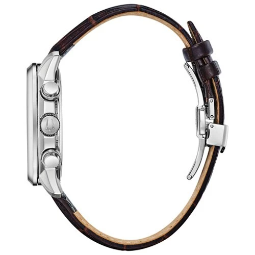 Mens Bulova Sutton Brown Leather Strap Watch - 96B311 4 Mens Bulova Sutton Brown Leather Strap Watch - 96B311 - Image 2