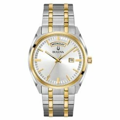 Mens Bulova Classic Two-Tone Bracelet Watch - 98C127