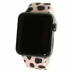 Olivia Pratt™ Printed Apple Watch Band - 8844-BLUSHCOWS -leather watch shop f9c3cff6 5270 440f b7a7 a17556b0c4a0